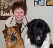 Cheryl and dogs